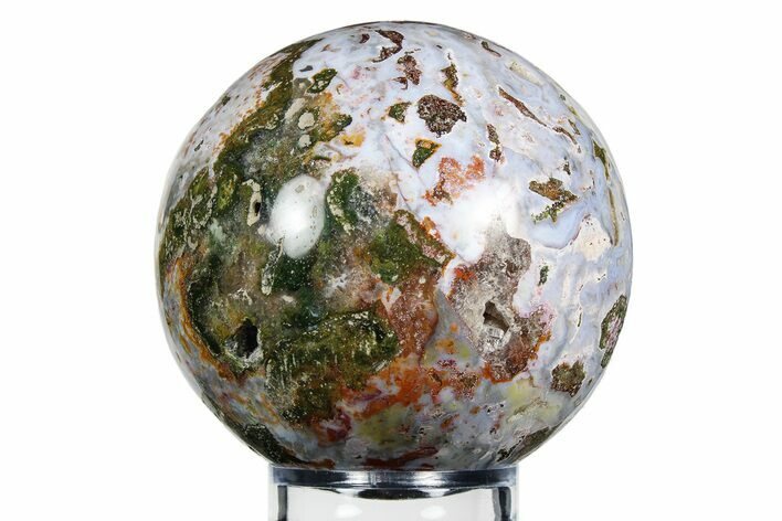 Polished Cosmic Jasper Sphere - Madagascar #255899